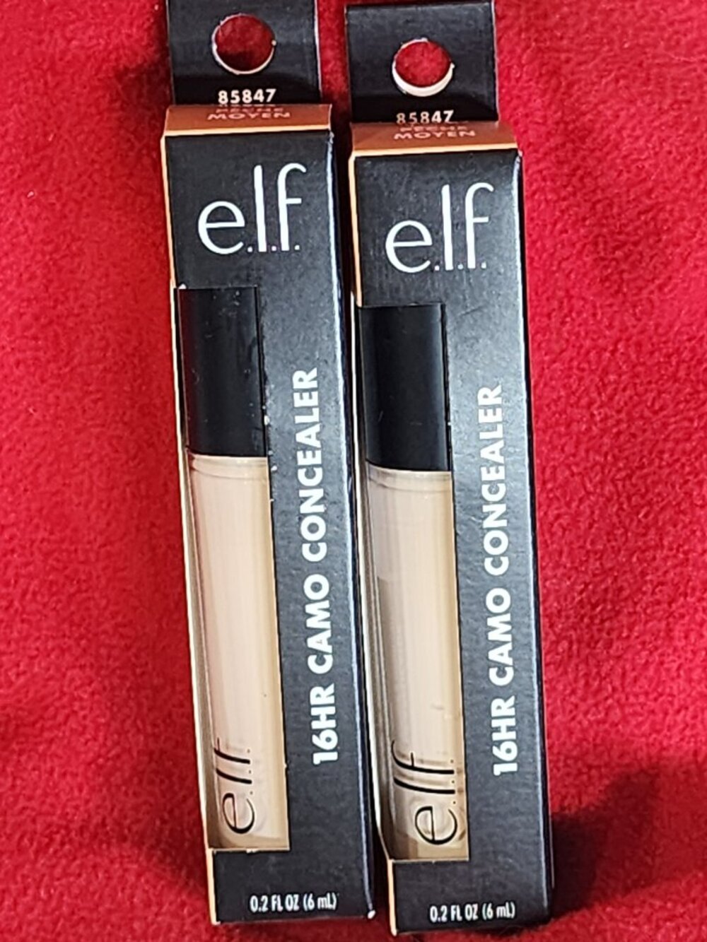 E.L.F. 16HR Camo Concealer .2fl oz. Full Coverage Matte Finish Medium Peach 2CT